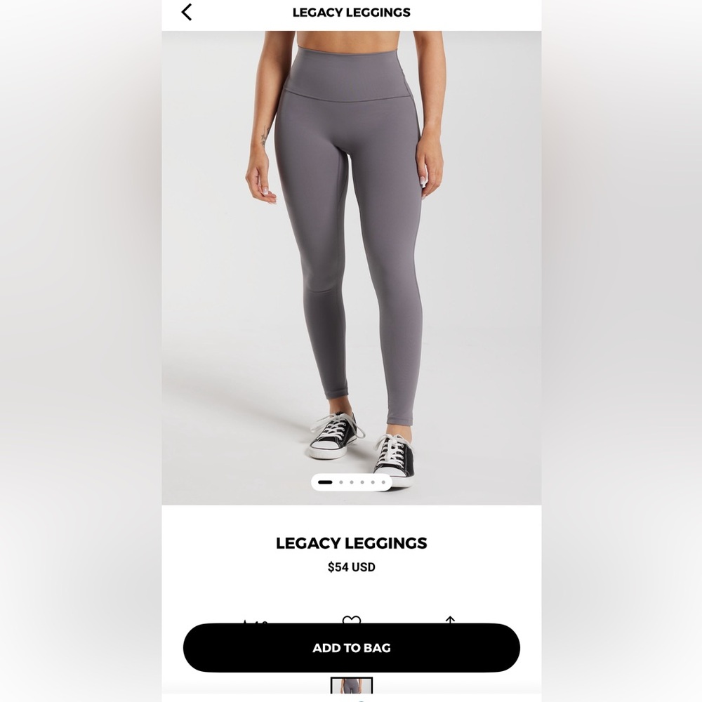 Grey Gym Shark legacy leggings
